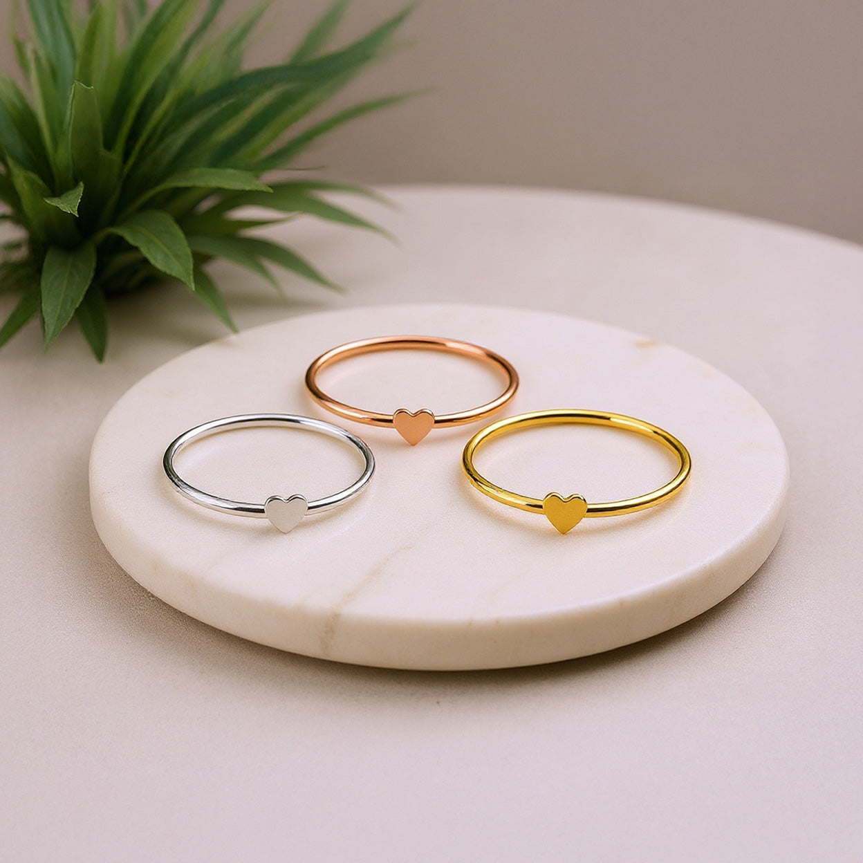 Heart Stacking Ring