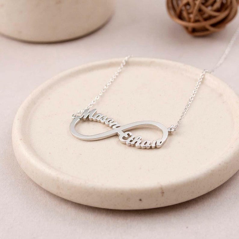 Couple Name Infinity Necklace