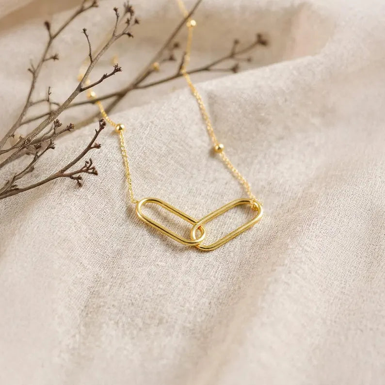 Satellite Chain Interlocked Necklace