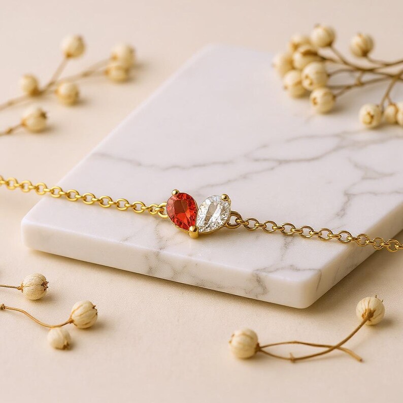 Double Birthstone Bracelet
