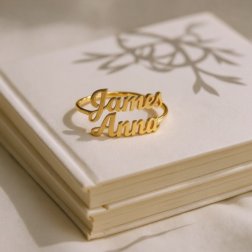 Couple Name Ring
