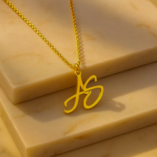 Two Initial Necklace