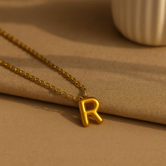 Bubble Initial Necklace