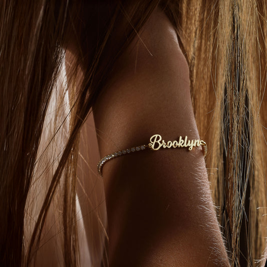 Tennis Name Bracelet