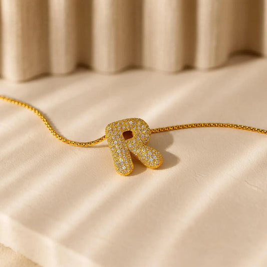 Diamond Paved Initial Necklace