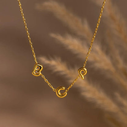 Bubble Letter Necklace
