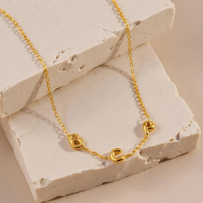 Bubble Letter Necklace