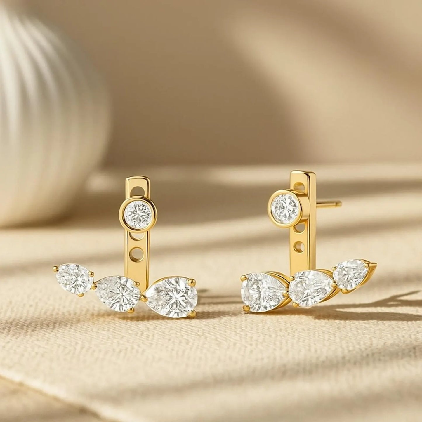 Floating Diamond Earring