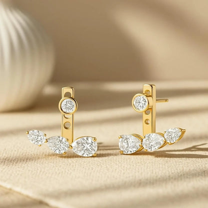 Floating Diamond Earring