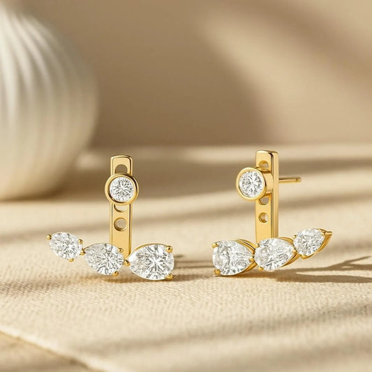Floating Diamond Earring