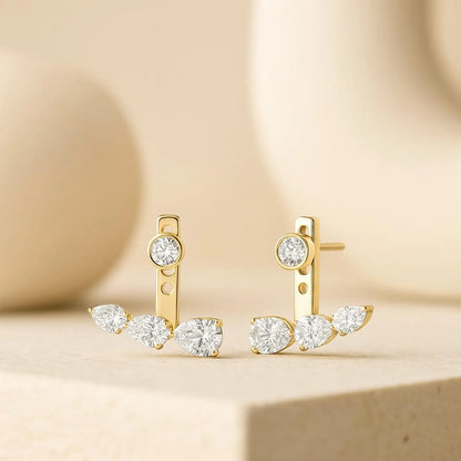 Floating Diamond Earring