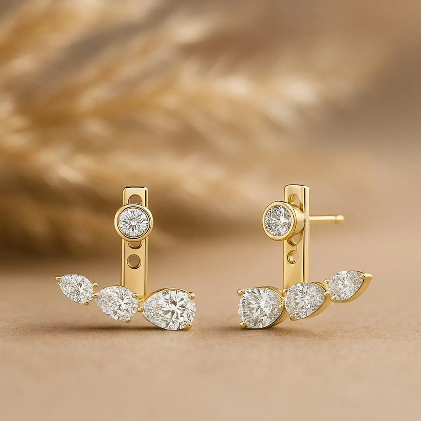Floating Diamond Earring
