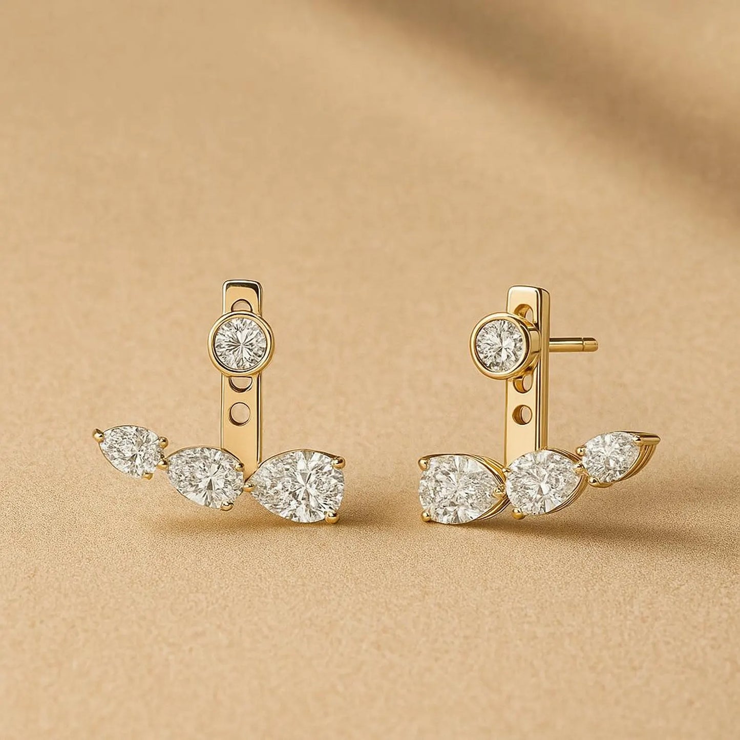 Floating Diamond Earring