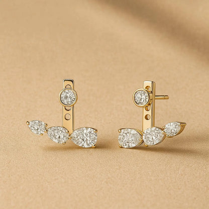 Floating Diamond Earring