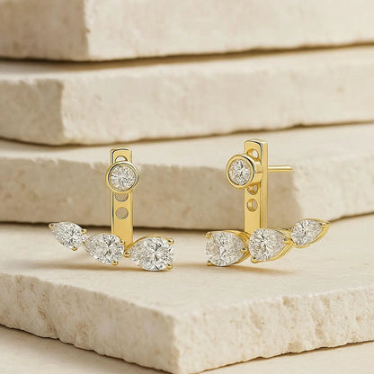 Floating Diamond Earring