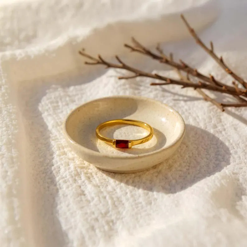 Dainty Birthstone Ring