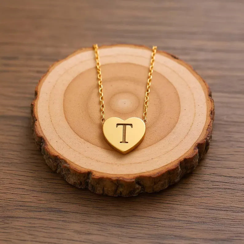 Heart Letter Necklace