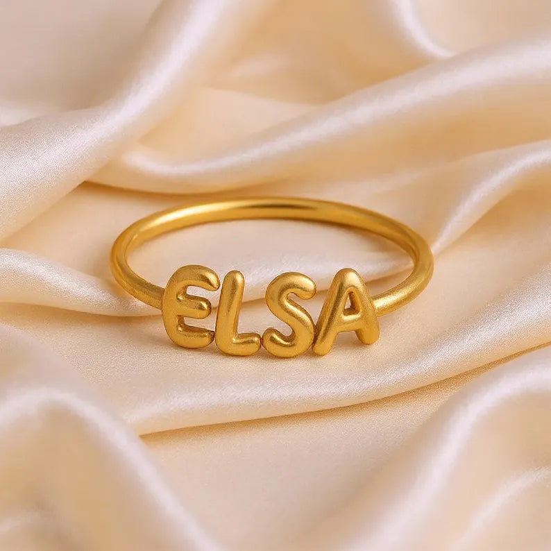Customizable Name Ring