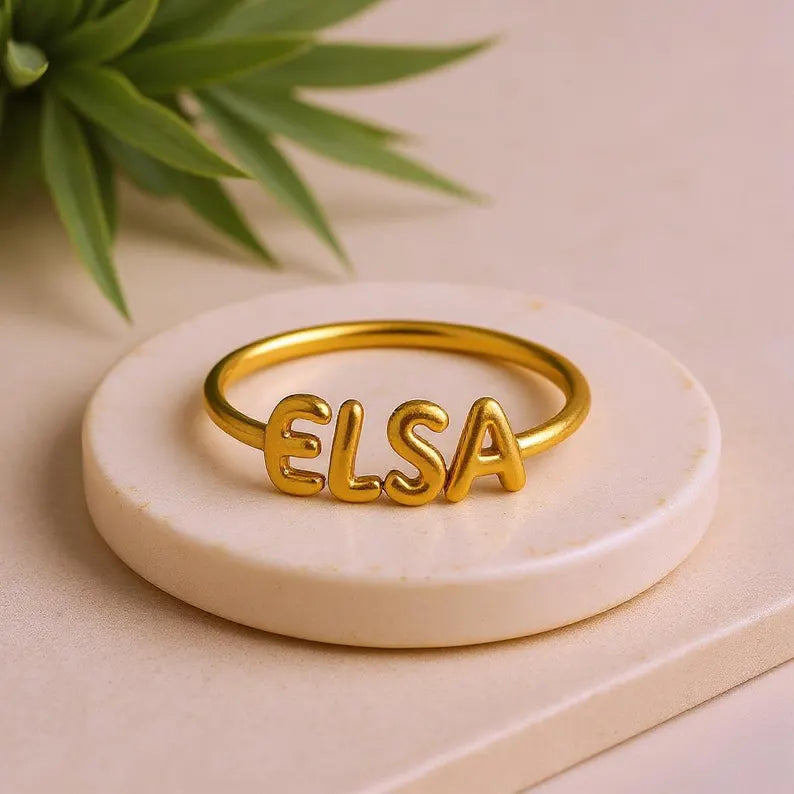 Customizable Name Ring
