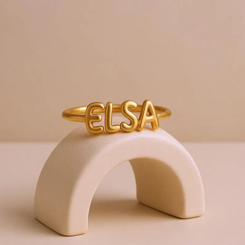 Customizable Name Ring
