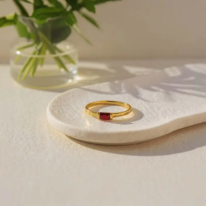 Dainty Birthstone Ring