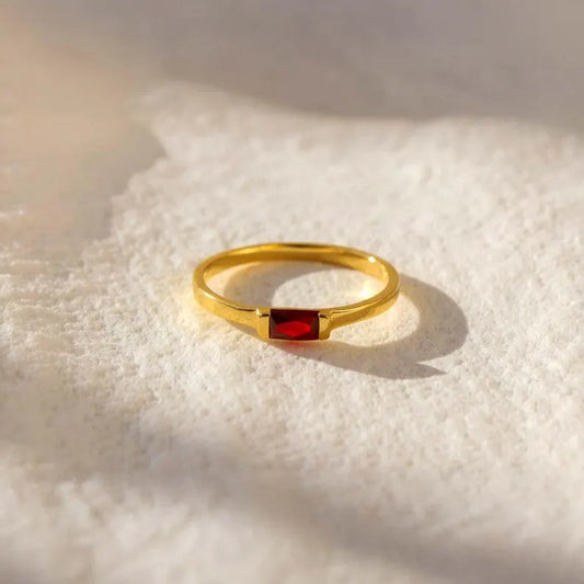 Dainty Birthstone Ring