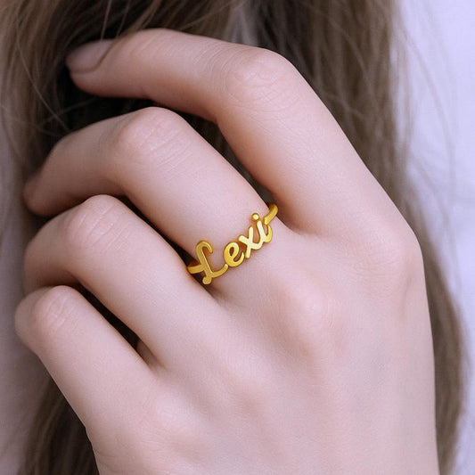Customized Name Ring