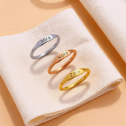 Custom Name Ring