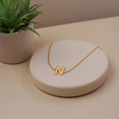 Dainty Initial Necklace Customizable