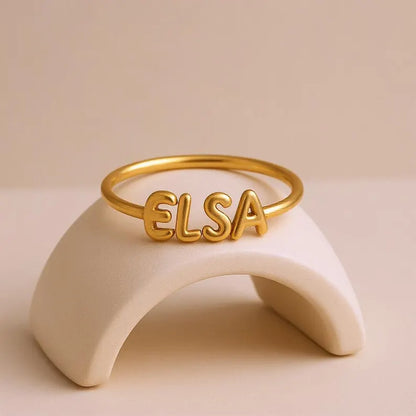 Customizable Name Ring