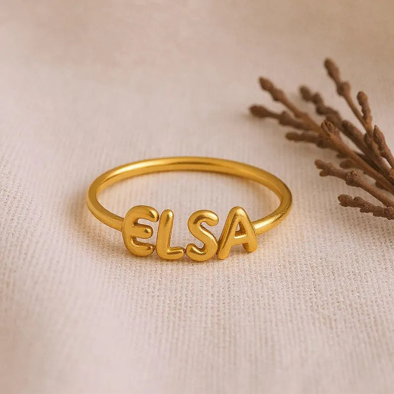 Customizable Name Ring