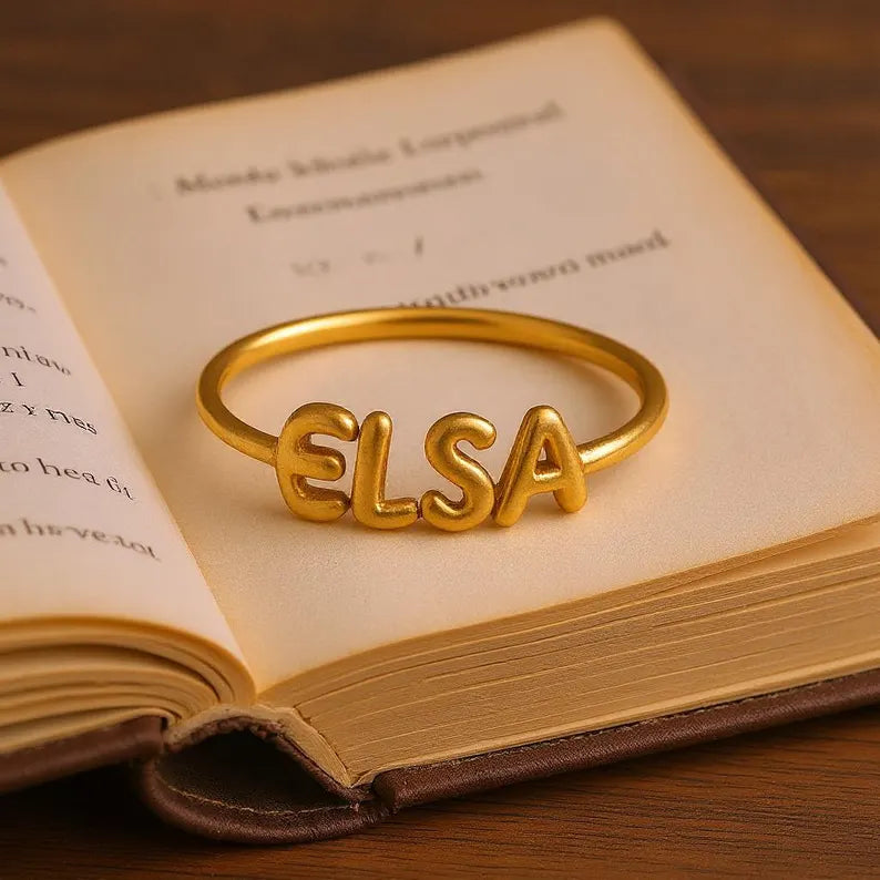Customizable Name Ring