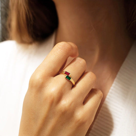 Two Birthstone Ring