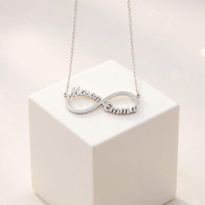 Couple Name Infinity Necklace