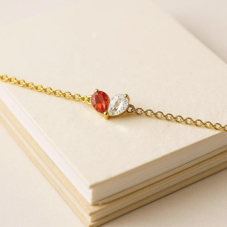Double Birthstone Bracelet