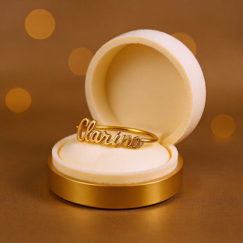Customized Name Ring