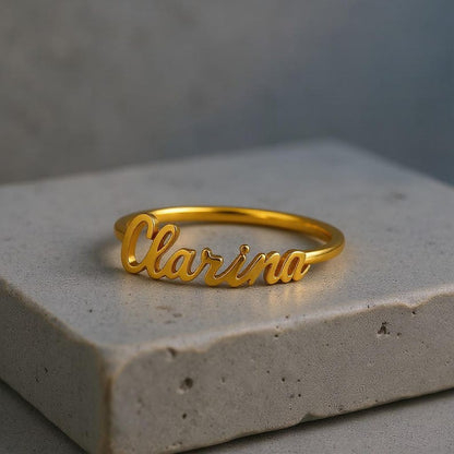 Customized Name Ring