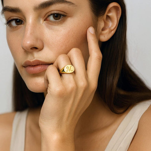 Initial Signet Ring