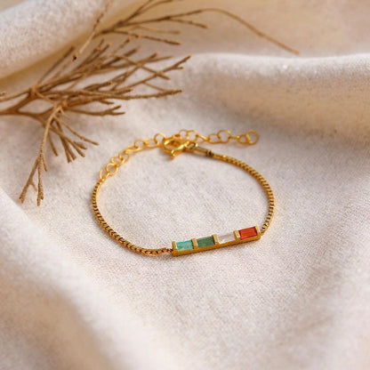 Baguette Birthstone Bracelet