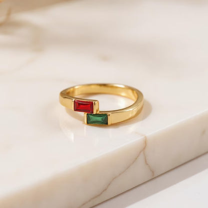 Two Birthstone Ring