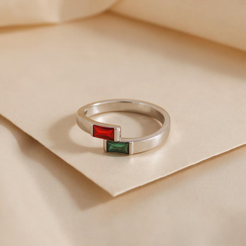Two Birthstone Ring