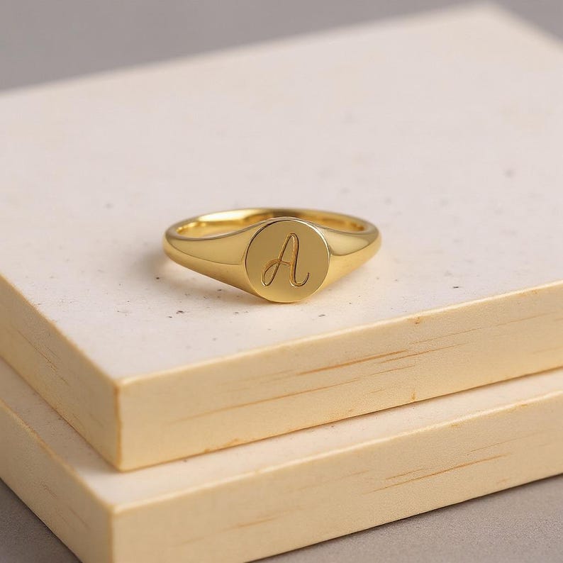 Initial Signet Ring