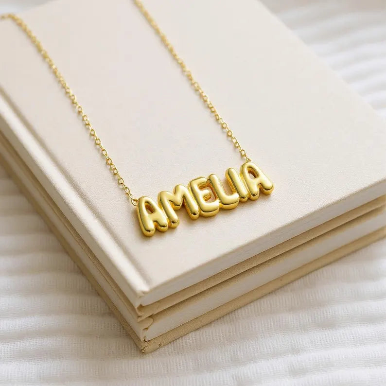 Bubble Name Necklace