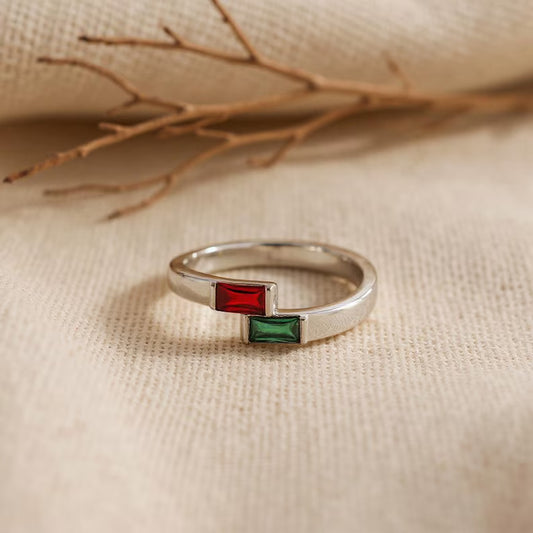 Two Birthstone Ring