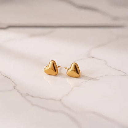 Bubble Heart Stud Earring