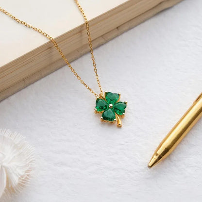 Clover Birthstone Necklace