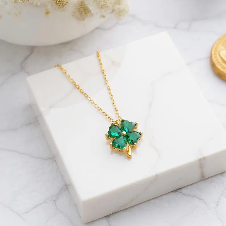 Clover Birthstone Necklace