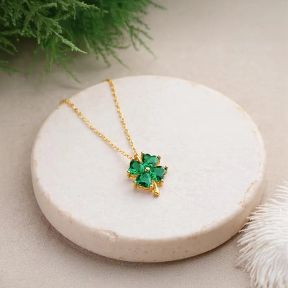 Clover Birthstone Necklace