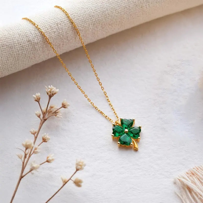 Clover Birthstone Necklace