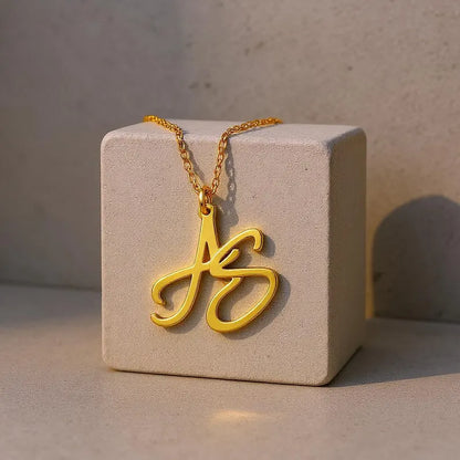 Two Initial Necklace